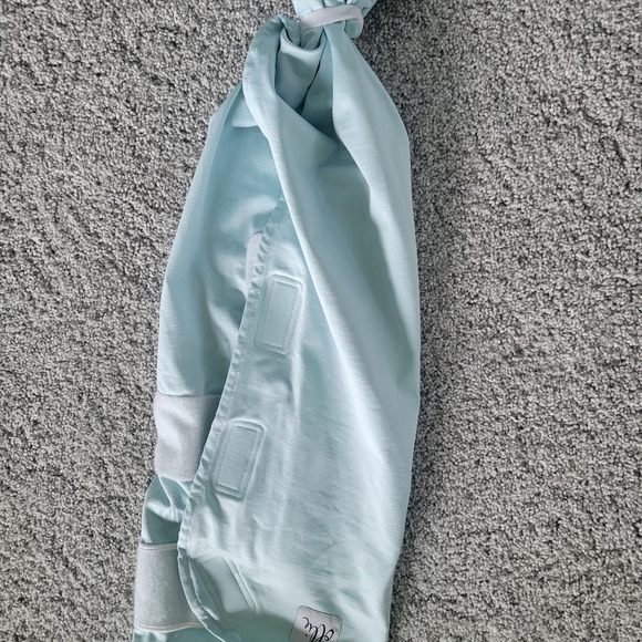 Light Blue Ollie Baby Velcro Swaddle - Picture 4 of 5